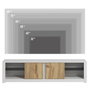 Hanah Home Soporte de TV Blanco y Roble